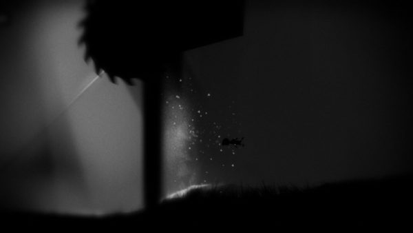 Limbo protagonist avoiding traps while swimming underwater